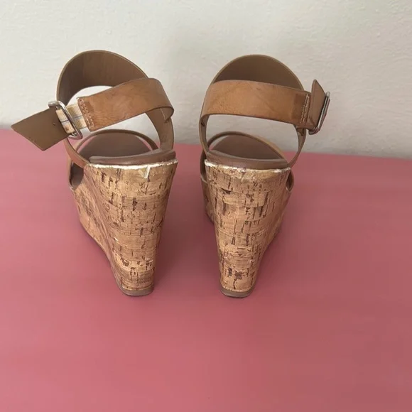 Mossimo Supply Co. Women's Tan Wedge Sandals - Picture 4 of 5